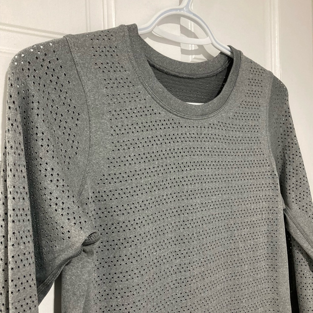 Lululemon Long Sleeve Perforated Top